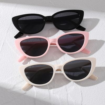 Spring Summer New Sunglasses Cat Eye Shape Eyewear Outdoor Beach Sun Protection Shades Fashion Vintage 90s Sun Glasses