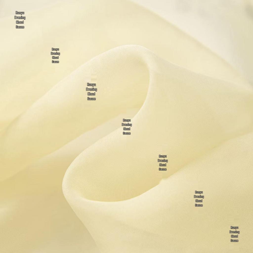 In Stock Twilight Cloud Mist Gauze Organza: Lightweight, Flowing, Slightly Wrinkled, Skin-Friendly, Cool Fabric for Apparel