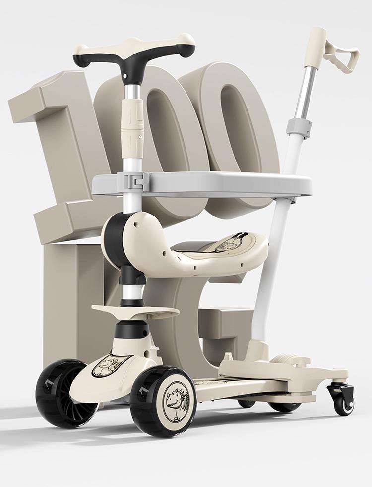 Skládací dětská koloběžka pro věk 1-6 let - Perfektní narozeninový dárek