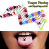 20/50/100Pcs Tongue Bars Surgical Steel Barbell Rings Ball Body Piercing Jewelry