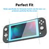 eXtremeRate Heaven Blue Border Transparent HD Clear Screen Protector for Switch Tempered Glass Screen Protector for Switch Lite Lite,