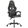 Gaming Chair In Black and Camouflage Artificial Leather