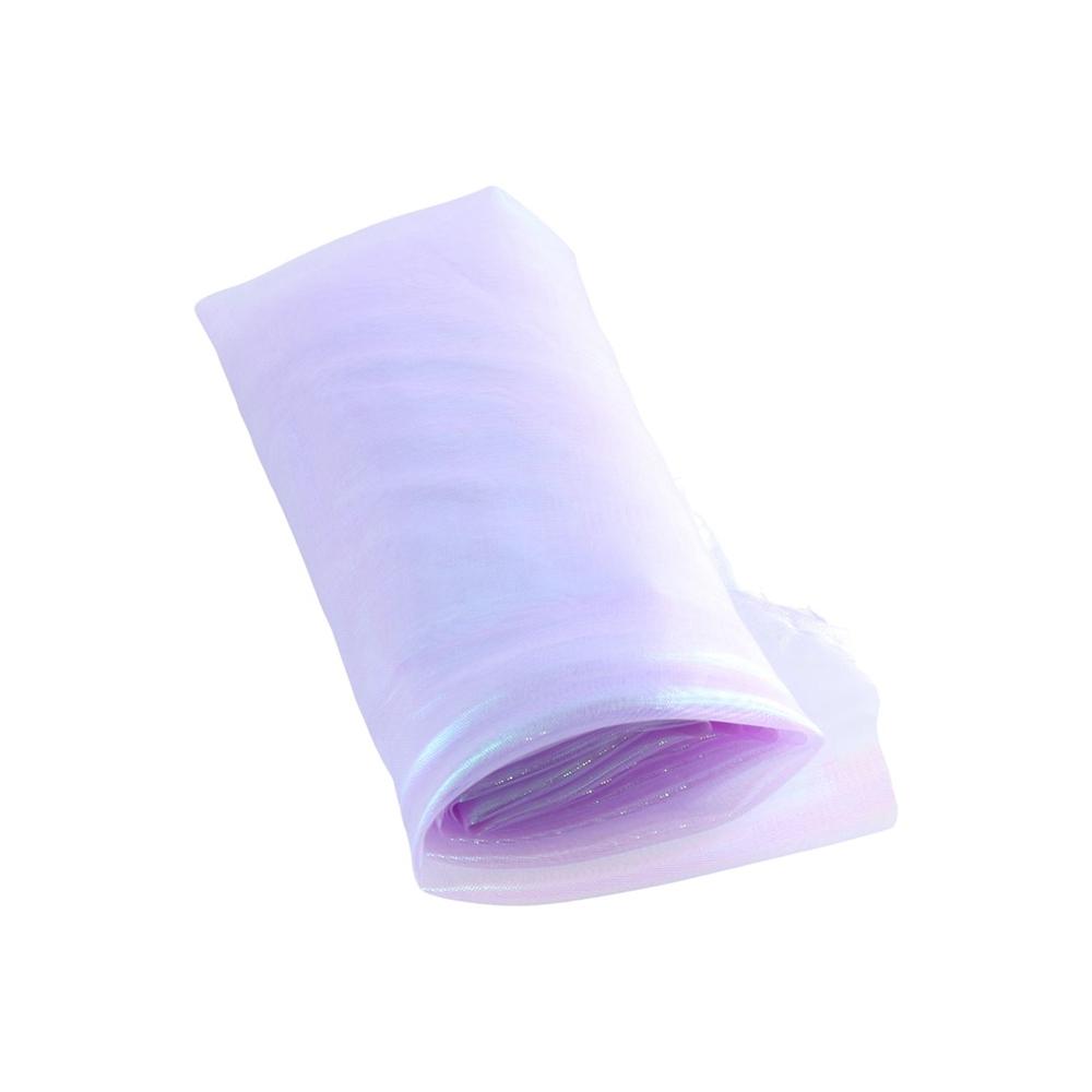 Ransparent Soft DIY Shiny Holographic Handmade For Stage Wedding Decor Gauze Fabric Tulle Roll Voile