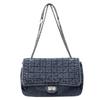 Vintage Denim Shoulder Bag Women's Large Capacity Chain Crossbody Bag