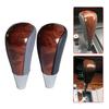 1*PU Leather Car Gear Shift Rod Head Shifter Lever Knob For Toyota Lexus Corolla