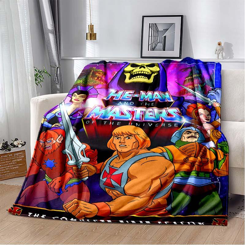 He-Man i władcy wszechświata Wzór Miękki koc do rzucania Lekkie koce flanelowe Wystrój domu na pościel na kanapę