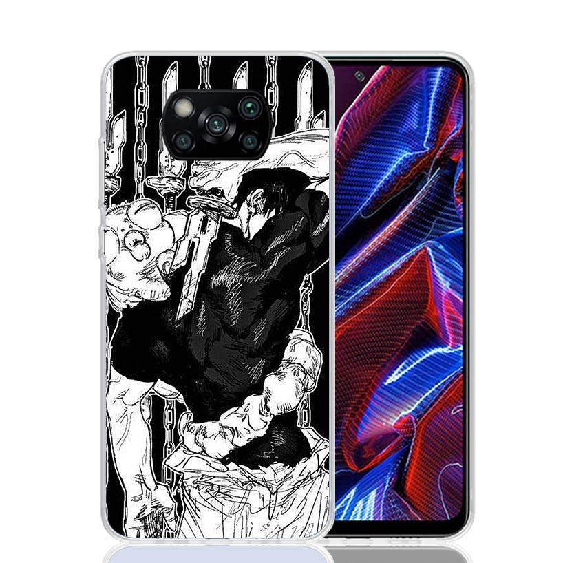 JujuKaisen Fushiguro Toji Phone Case For Xiaomi Poco X7 X6 X5 Pro F7 Ultra Redmi 15C 15 13 13C 12 12C 10 10A 10C 9 9A 9C 9T Cove