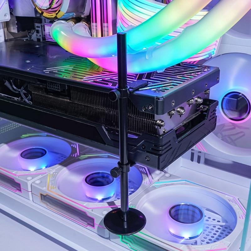 Aluminum Graphics Video Card Holder Stand Desktop PC Case Magnetic Base Bracket Cooling Easy Installation Accessories