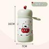 Cute high-value stainless steel thermos cup student niche portable mini pocket cup cartoon apple
