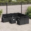 Garden Sofa Set Black 55 x 55 x 37 cm Poly Rattan