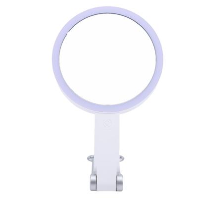 Dual Sided Makeup Mirror with LED Light Desktop Wall Rechargeable Vanity Mirror 3 Colors Dimming White