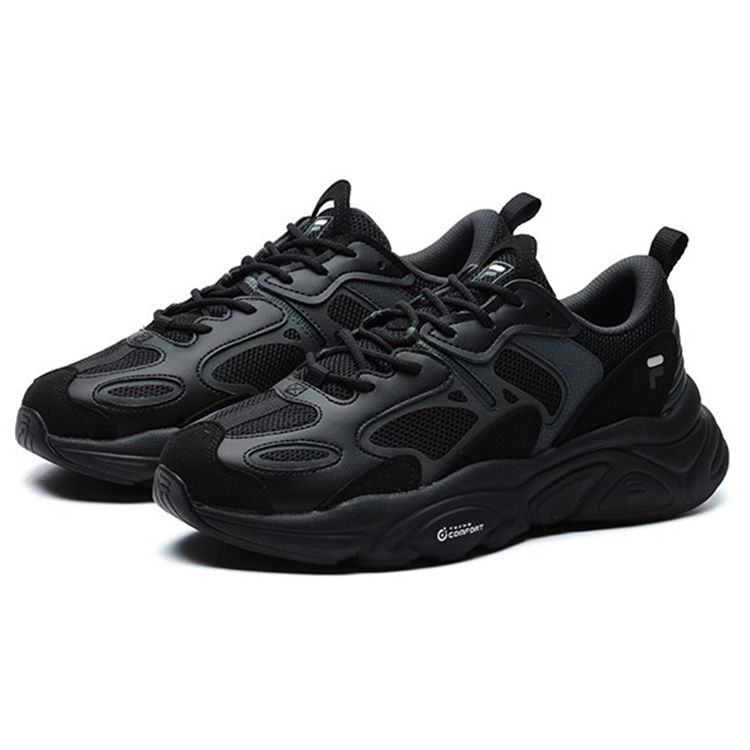 Fila Mars 2 Trendy Comfortable Low-Top Dad Shoes Men Sneaker Black Gray F12M124156FBD