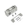 Qoltec Symmetrical Electric Strike with Memory and Lock | 12V | Stainless Steel