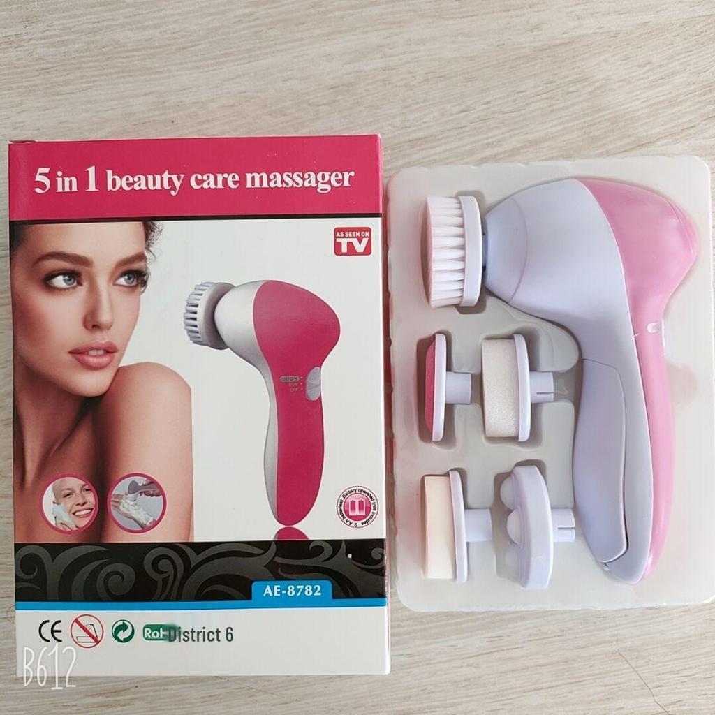 Five-in-One Electric Facial Cleansing Brush and Massager