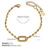 Personalized Natural Stone Pearl Love Hollow Bracelet Versatile Oil Drop Red Pepper Stainless Steel Croissant Bracelet