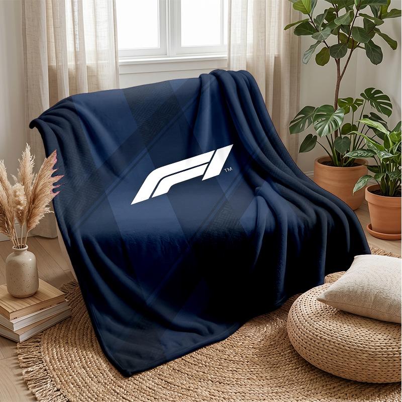 Coperta Morbida in Flanella Pile F1 Coperta Calda e Accogliente per Divano Letto Viaggio Uso in Tutte le Stagioni