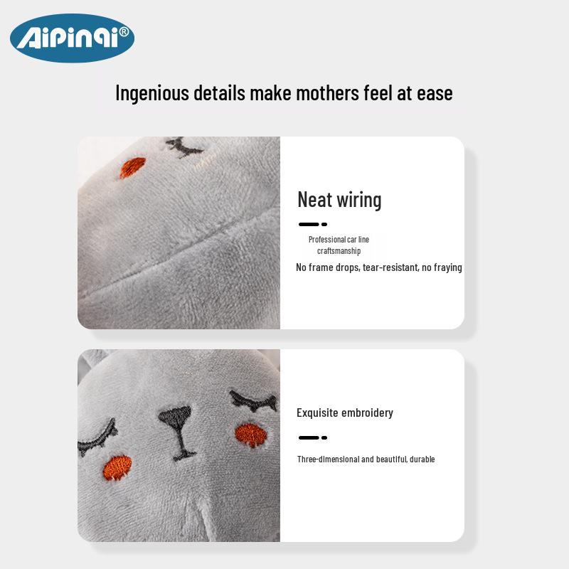 Păpușă de dentiție pluș moale Aipinqi pentru bebeluși și jucărie prosop calmant