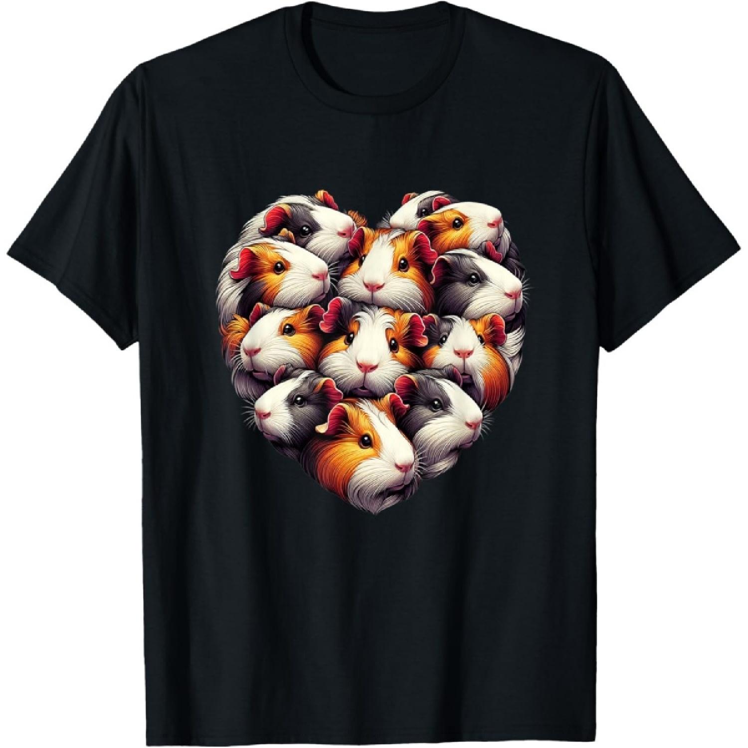 

Guinea pigs Love Heart of Kids women Teen Girls T-Shirt XXXXXL чорний