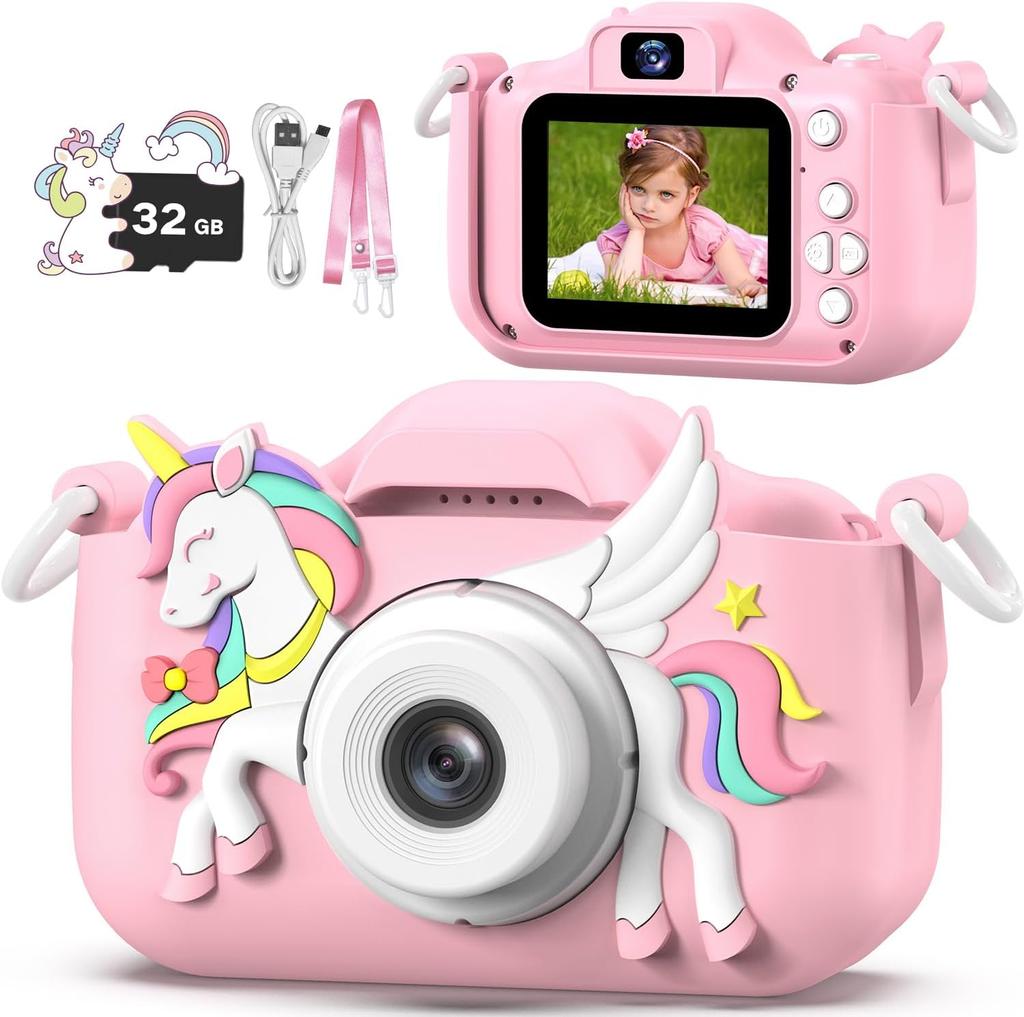 Kids Camera Toy, masterbee Dinosaur Toys Camera for Kid Age 3-12, Christmas/Birthday Gifts for Boys and Girls, 1080P HD Kids Digital Camera