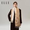 ELLE Women's 100% Merino Wool Jacquard Scarf