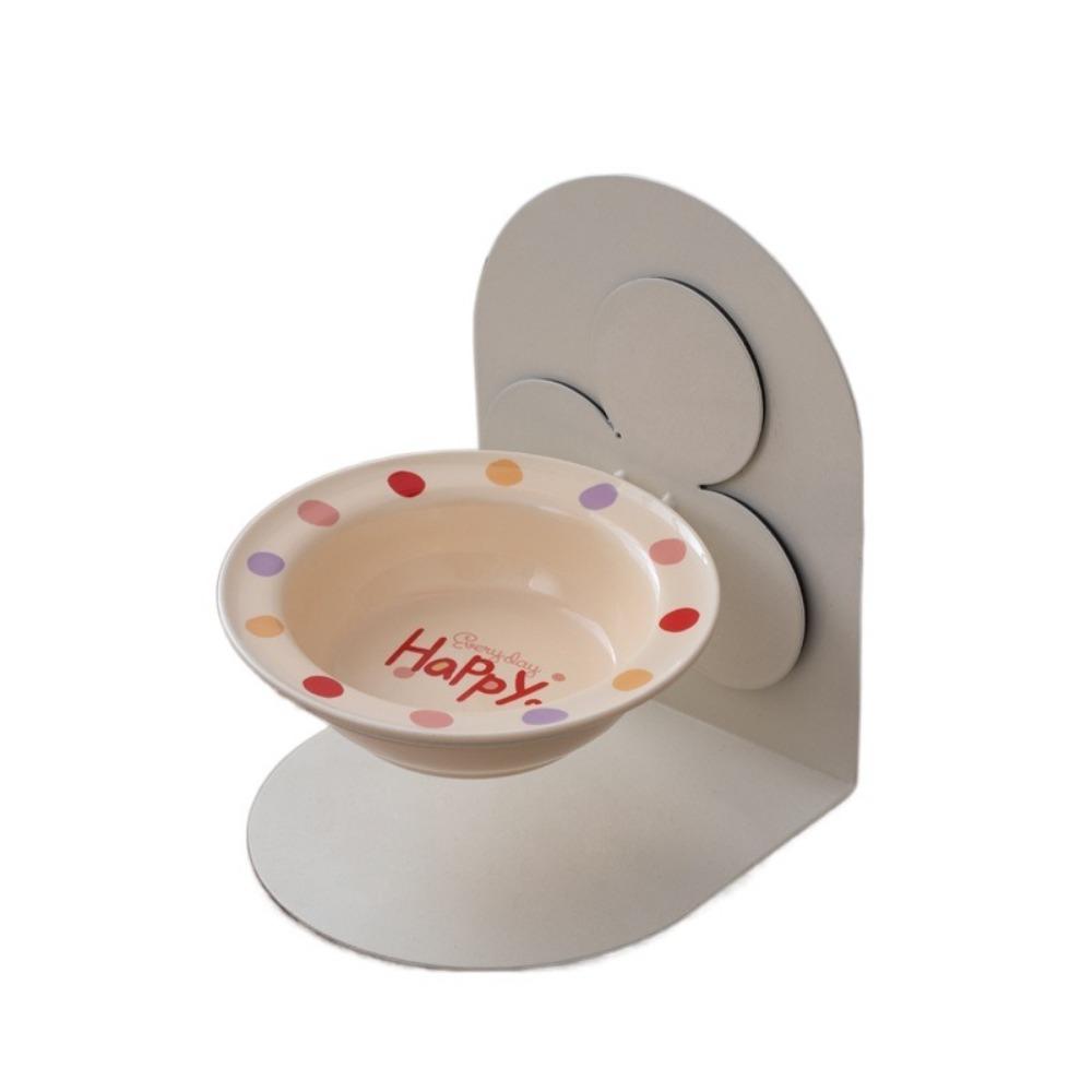 Protects Cervical Ceramic Cat Bowl Adjustable Height Pet Feeding Dish  for Cat and Dog