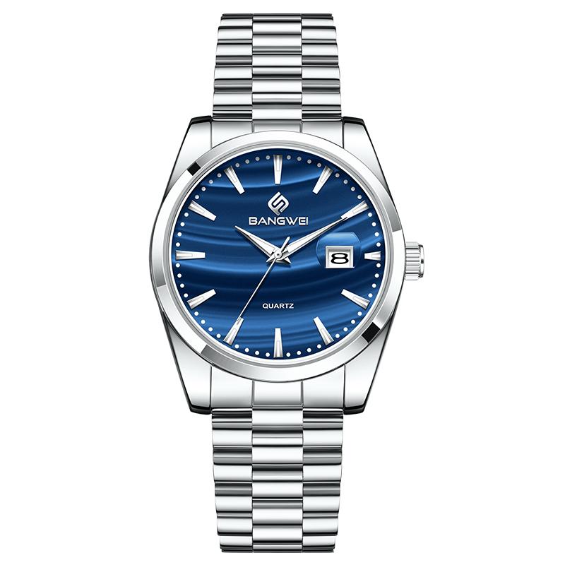 

Новые Модные Кварцевые Мужские Цветные Наручные Часы Водонепроницаемые Светящиеся Дата Неделя Мужские Часы Нержавеющая Сталь Мужские Часы Мужские Reloj