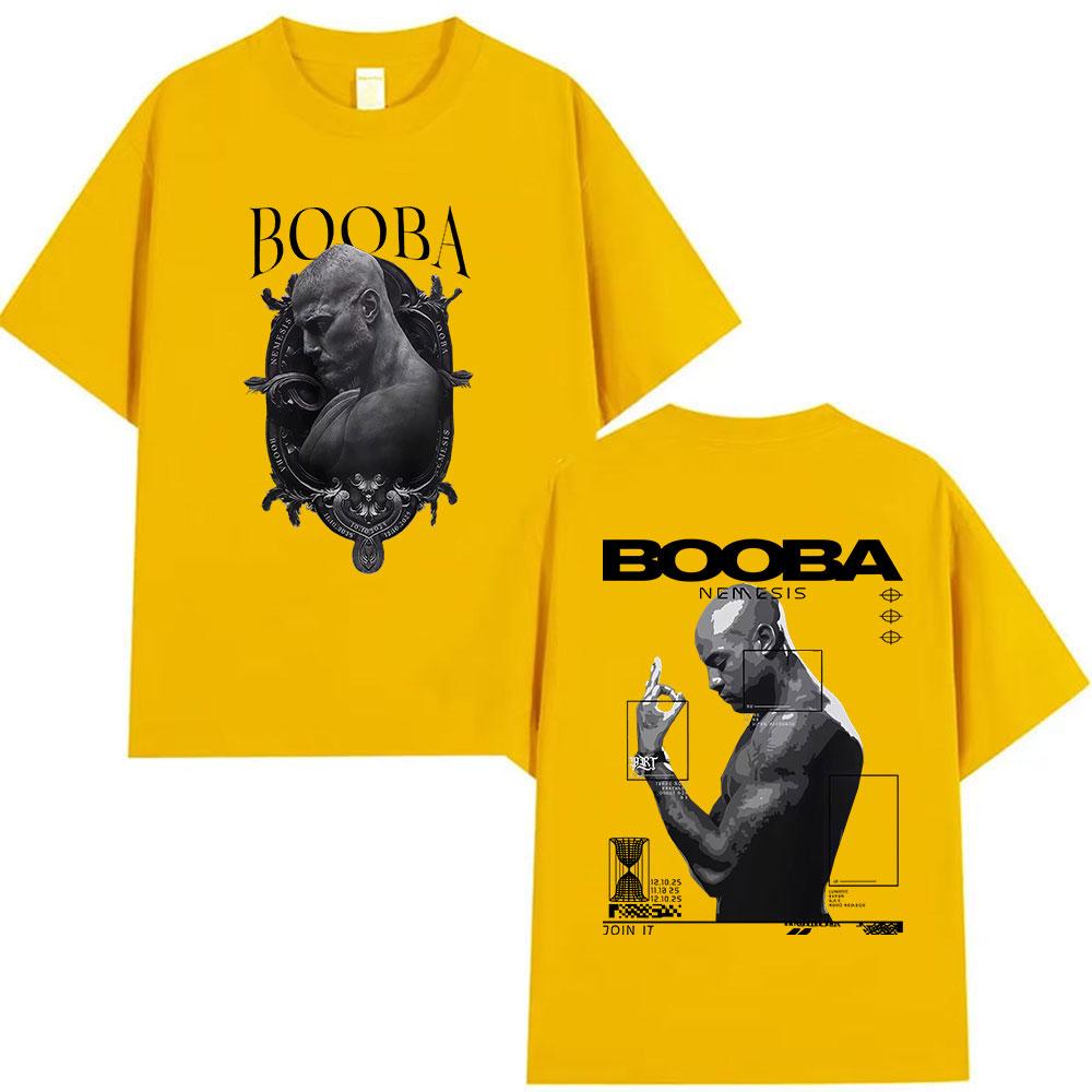 Rapper BOOBA Tour Album 2025 Graphic T Shirt Mens Retro Gothic Hip Hop Short Sleeve Tshirts Man 100 Cotton Tshirt Streetwear