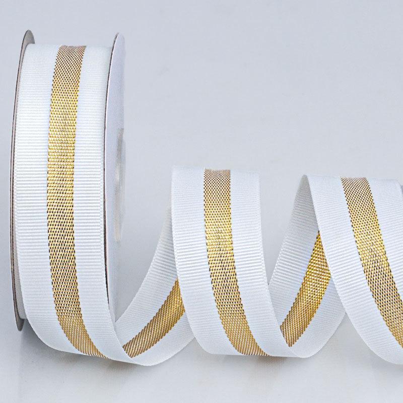 DIY Decorative Embellishments Romantic and Cozy Ribbed Edge Gold Onion Ribbon Handmade Diy Flower Cake Bag Decoration Floral Strip Threaded Ribbon