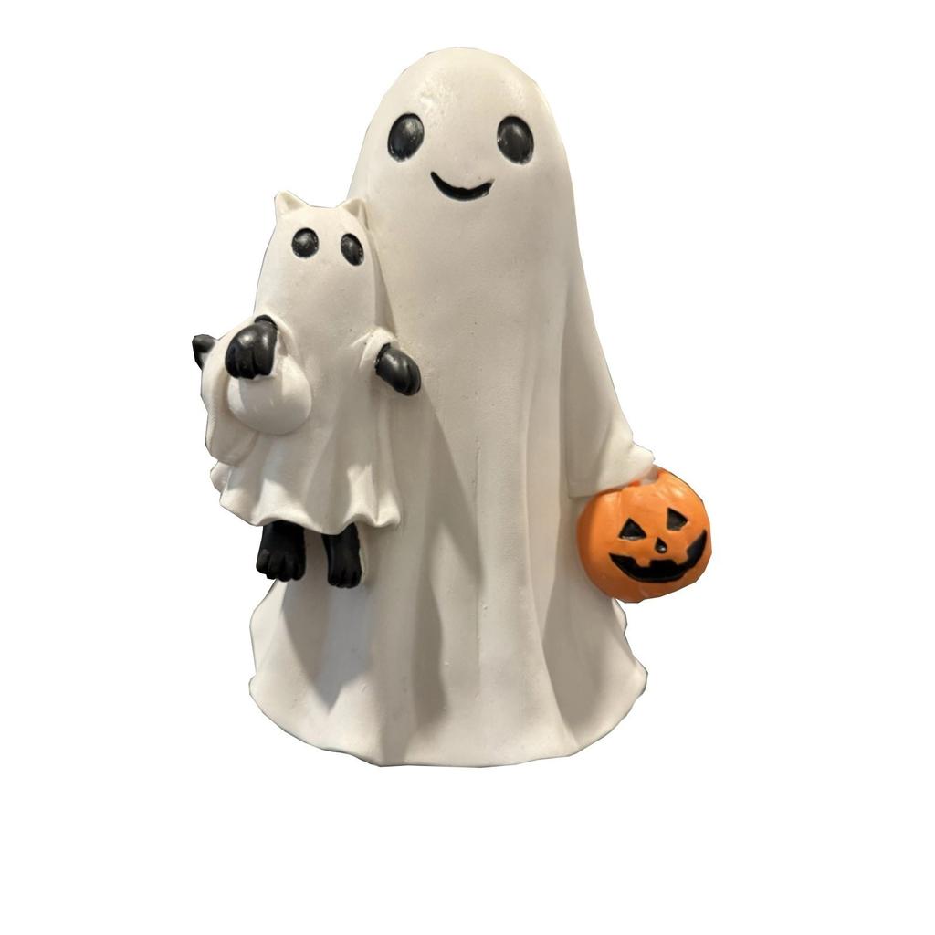 Halloween Cat Hugging Desktop Ornament,Holiday Gifts For Friends