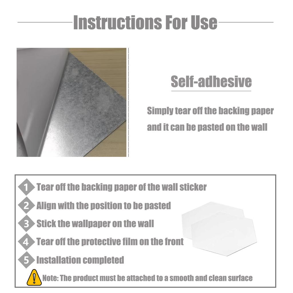 5-20Pcs Silver Hexagon Art Mirror Acrylic Wall Stickers with for DIY Home Art Bedroom Living Room Wall Decoration Diameter 4.6cm-23cm