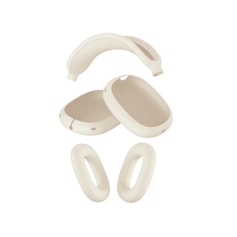 3 In 1 Clear Soft TPU Silicone Skin Protector Ear Cups Case for Airpods Max Airpodmax Anti Scratch Headphones Cover Accessories