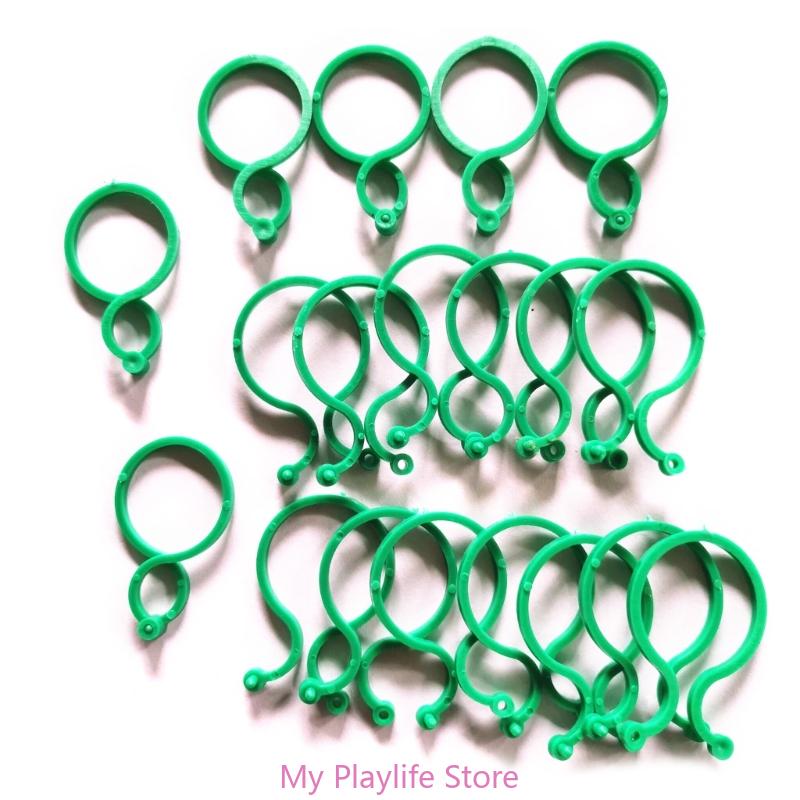 

50 шт. Зажимы для растений для вьющихся растений, садовые зажимы, зажимы для поддержки растений, для томатов, садовые зажимы, зажимы для овощей зелёный