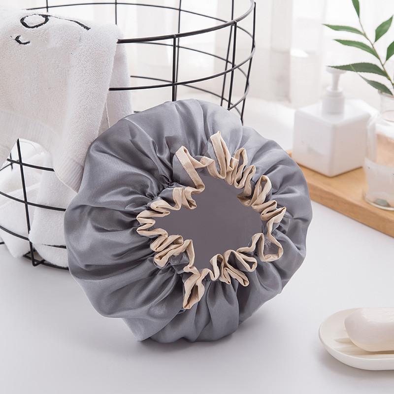 Waterproof Bathroom Shower Cap Thicken Elastic Bath Hat Hair Cap for Women Beauty Hair Salon Dot Products Bathroom Accessories