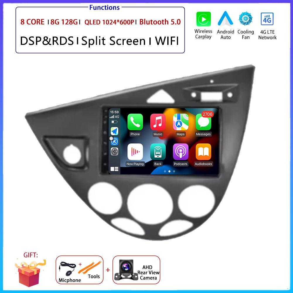 7"For Ford Fiesta 1995-2001 Focus MK1 1998-2004 Car Carplay Auto Android OS Radio Navigation GPS Multimedia Video Player BT 5.0