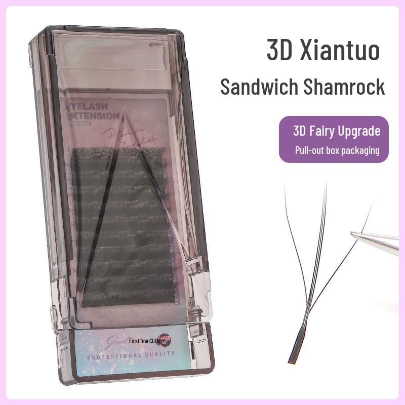 

Накладные ресницы Fairy Clover 3D - Мягкие, с нерассыпающимися основаниями, толщина 0,05 мм, сказочный стиль 0.05B Clover