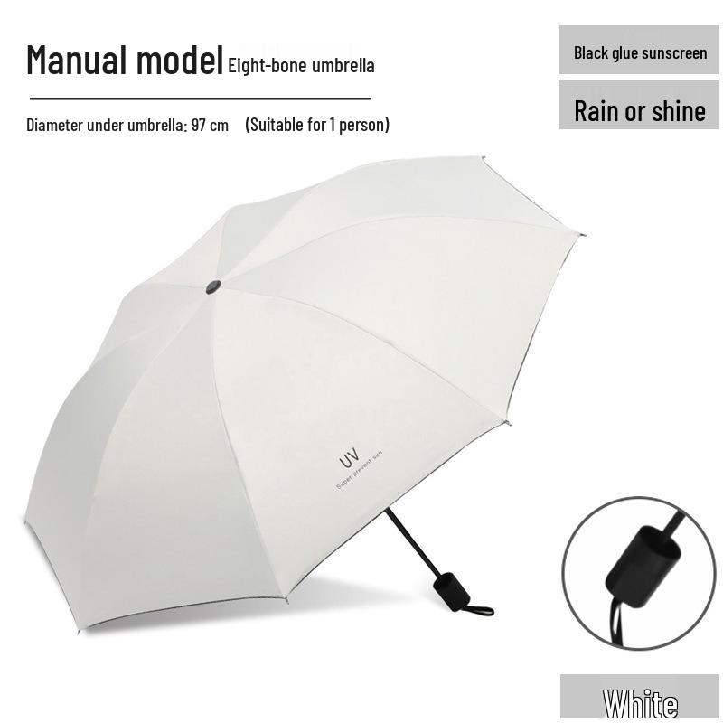 Ombrello Pieghevole di Lusso da Donna: Fiorisce quando bagnato, Protezione dal sole e dalla pioggia, Design pubblicitario