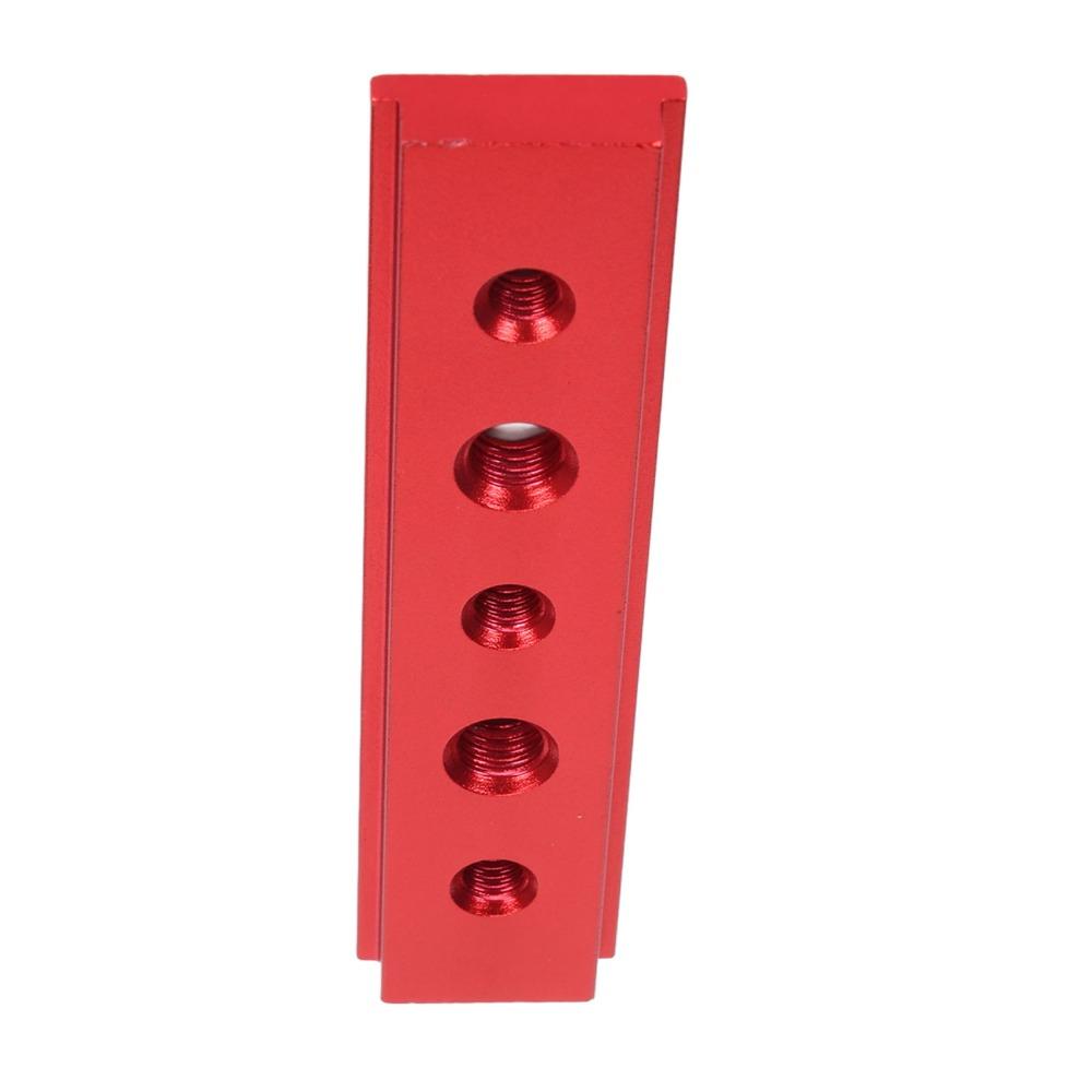 Red / Silvery Woodworking Chute Rail 100mm Width Miter Track Jig T Slot Miter Track  Woodworking