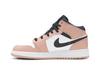 Air Jordan 1 Mid GS Pink Quartz Retro Sneakers 555112-603