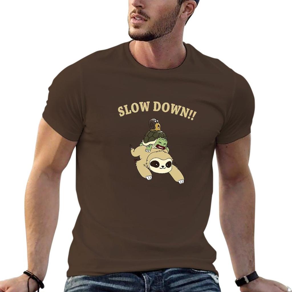 Slow Down TShirt tshirts man heavyweight t shirts oversized t shirts designer t shirt men