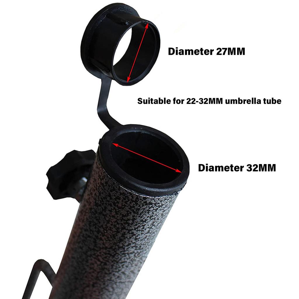 Versatile Ground Spike Easy to Install Aluminum Stake Metal Outdoor Umbrella Stand for Beach/Garden/Fishing Umbrellas