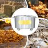 Fire Barrel Stainless Steel Heat-Resistant Can Paper Burning Barrel Cage With Lid For Wood Garbage Garden Backyard Farm Patio