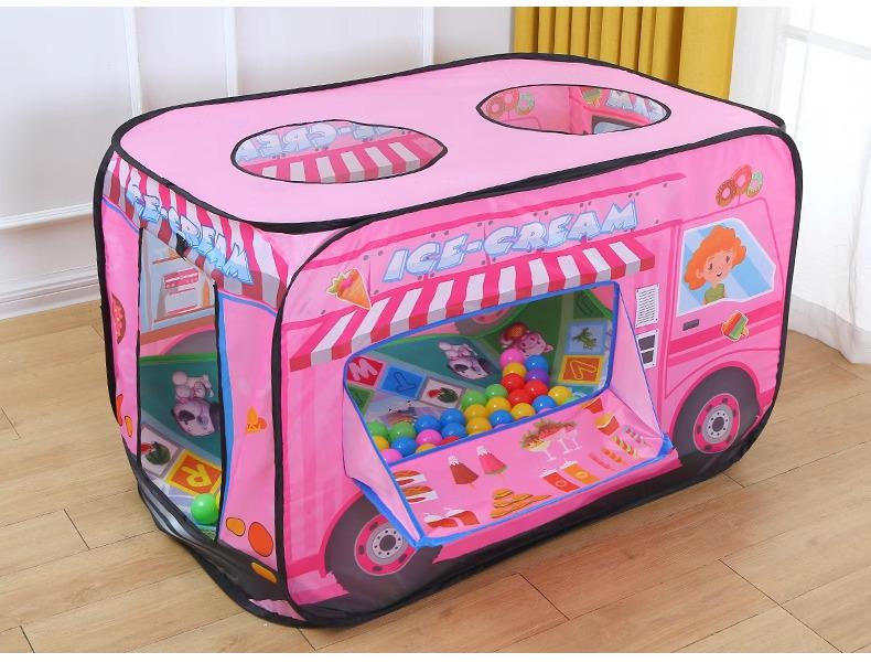 Kids' Indoor Car Tent Playhouse - Foldable Baby Pool & Play Space