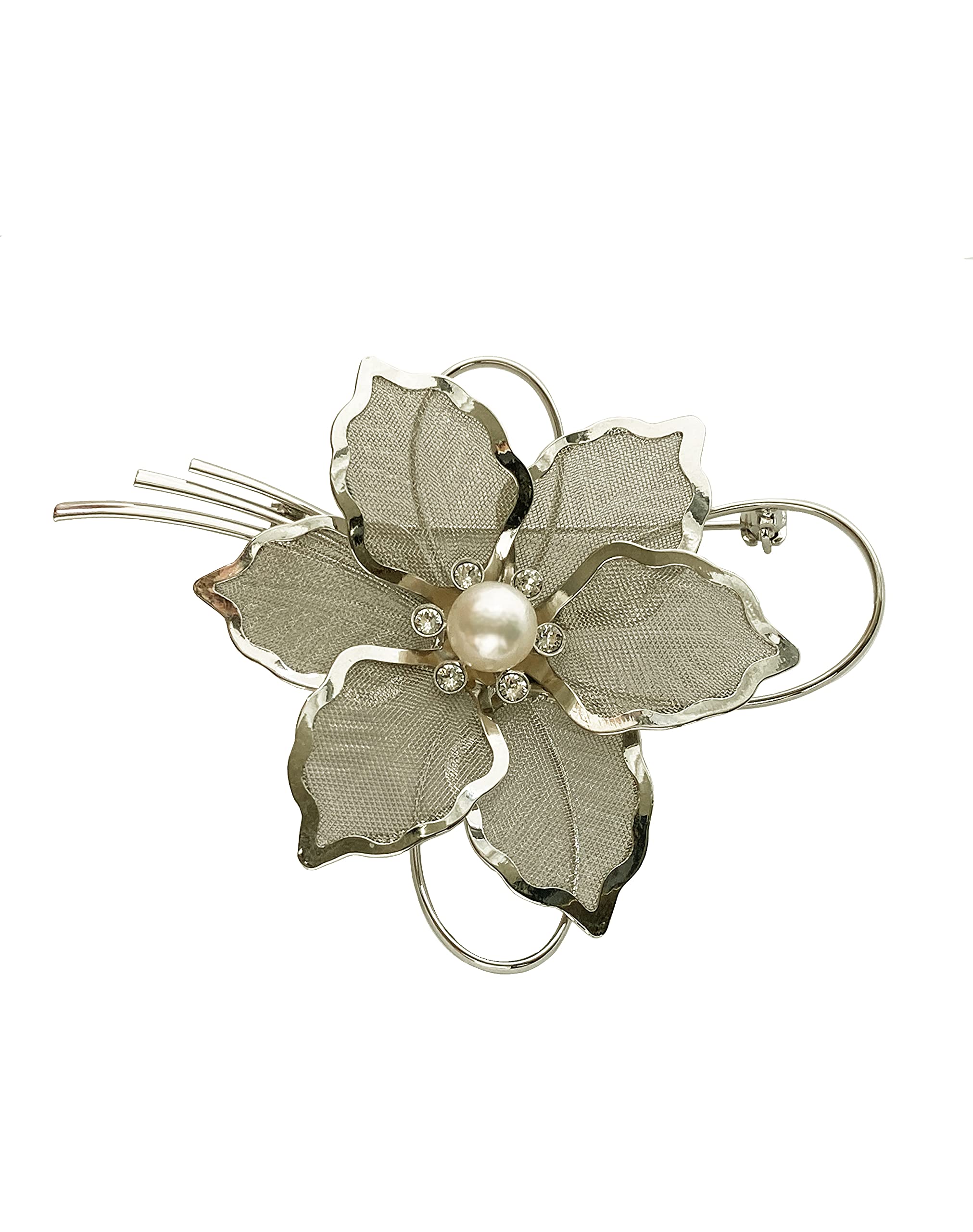 

Flower design Akoya pearl pearl brooch ABR543 [enyapearl] brooch,