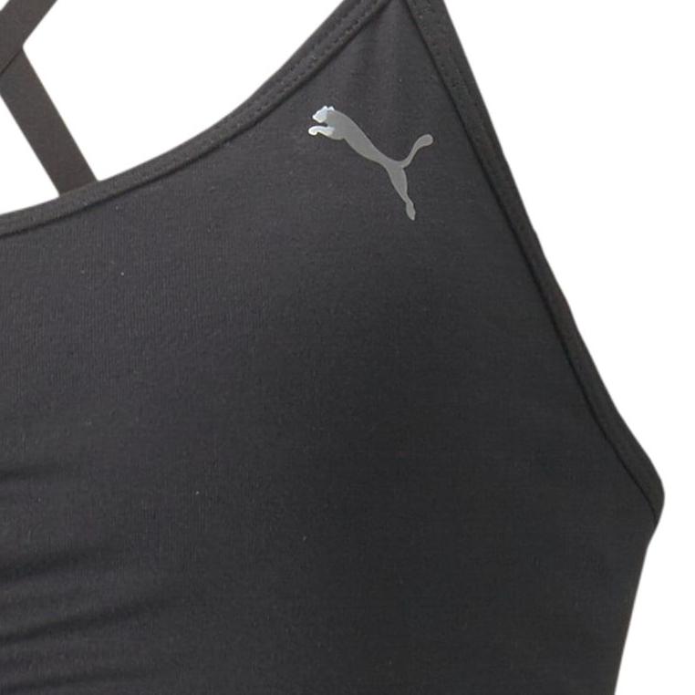 Puma Solid Color Crossback Sports Bra Women underwear Black 521602-01