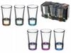 Glasgläser mit farbigem Boden Set 6 Stück in der Packung 28 ml