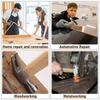 2025+ 4Pcs Small Hammer Set, · and Polished Steel Head, Short Wood Handle, 10oz Claw Hammer, 11oz Ball Peen Hammer