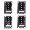 4 Set 0.36 Inch Digital Tube Display Module 4 Digit 7 Segment with Pin Header LED Segment Display TM1637 Drive Chip