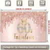 2D Diamond Crown 60 Fabulous 60th Birthday Party Background