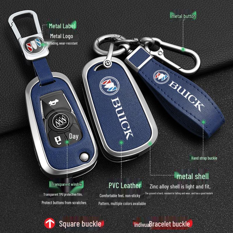 2022 Buick Enclave 652T Pokrowiec na kluczyk - Ochronne metalowe etui dla mężczyzn i kobiet