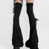 Cotton Hottie Leg Warmers Lolita Lace Up Leg Warmers Cosplay High Tube Leg Warmers Y2K Spicy Girl Knee High Socks JK Long Socks